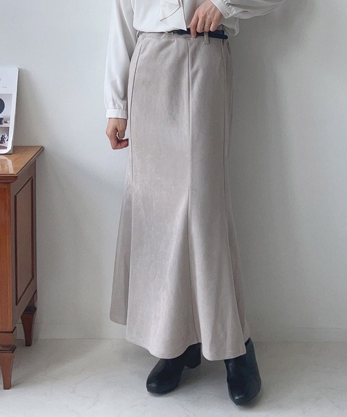 AS KNOW AS plus（アズノゥアズプラス）の「☆ベルト付ストレッチマーメイドスカート（スカート・レディース・ブラック/ブラウン/ライトベージュ/ブラック系/グレー系その他/ブラック系その他/ベージュ系その他/グレー/ブラウン系その他・FREE）」の9枚目の写真