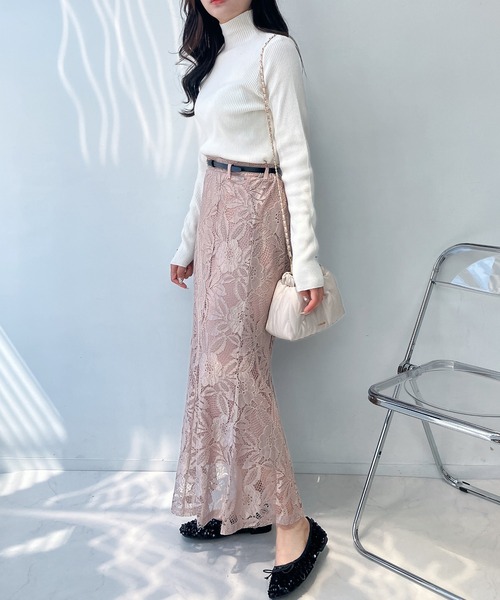 AS KNOW AS plus（アズノゥアズプラス）の「☆ベルト付ストレッチマーメイドスカート（スカート・レディース・ブラック/ブラウン/ライトベージュ/ブラック系/グレー系その他/ブラック系その他/ベージュ系その他/グレー/ブラウン系その他・FREE）」の12枚目の写真