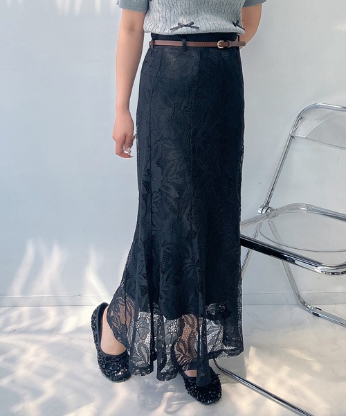 AS KNOW AS plus（アズノゥアズプラス）の「☆ベルト付ストレッチマーメイドスカート（スカート・レディース・ブラック/ブラウン/ライトベージュ/ブラック系/グレー系その他/ブラック系その他/ベージュ系その他/グレー/ブラウン系その他・FREE）」の15枚目の写真