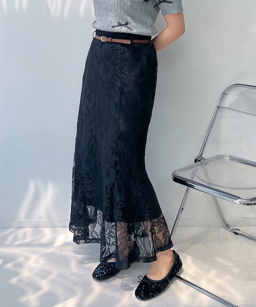 AS KNOW AS plus（アズノゥアズプラス）の「☆ベルト付ストレッチマーメイドスカート（スカート・レディース・ブラック/ブラウン/ライトベージュ/ブラック系/グレー系その他/ブラック系その他/ベージュ系その他/グレー/ブラウン系その他・FREE）」の16枚目の写真