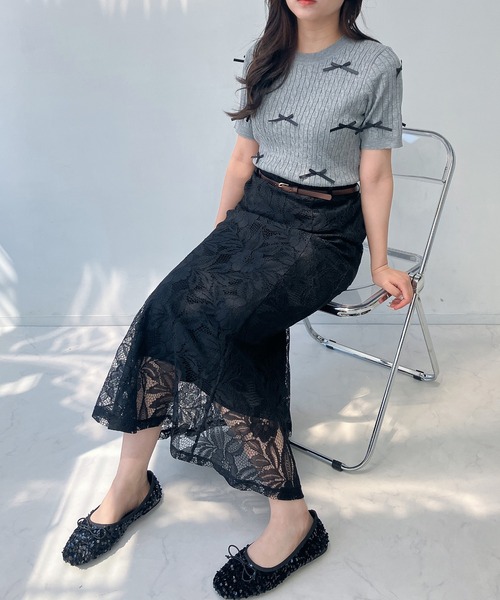 AS KNOW AS plus（アズノゥアズプラス）の「☆ベルト付ストレッチマーメイドスカート（スカート・レディース・ブラック/ブラウン/ライトベージュ/ブラック系/グレー系その他/ブラック系その他/ベージュ系その他/グレー/ブラウン系その他・FREE）」の19枚目の写真