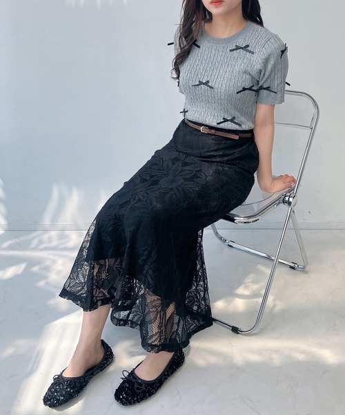 AS KNOW AS plus（アズノゥアズプラス）の「☆ベルト付ストレッチマーメイドスカート（スカート・レディース・ブラック/ブラウン/ライトベージュ/ブラック系/グレー系その他/ブラック系その他/ベージュ系その他/グレー/ブラウン系その他・FREE）」の20枚目の写真