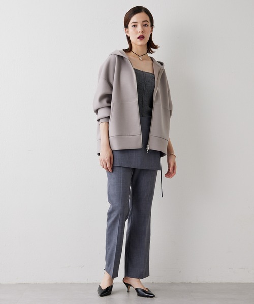 Whim Gazette(ウィムガゼット)の「ダンボールパーカー(パーカー・レディース・オフホワイト/グレー・FREE)」の6枚目の写真