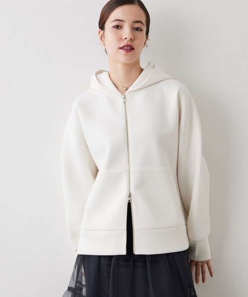 Whim Gazette(ウィムガゼット)の「ダンボールパーカー(パーカー・レディース・オフホワイト/グレー・FREE)」の8枚目の写真