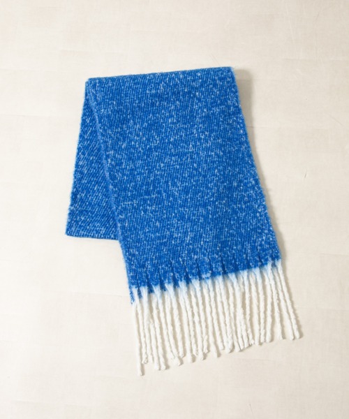 COLONY 2139（コロニートゥーワンスリーナイン）の「ホワイトフリンジストール（ストール/ショール・メンズ・チャコールグレー/ブルー・FREE）」の6枚目の写真