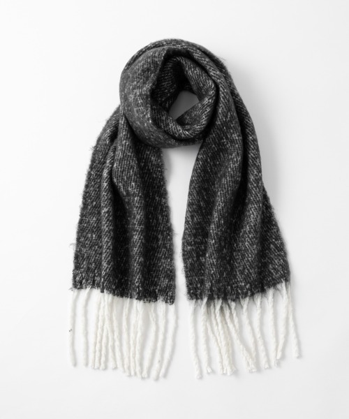 COLONY 2139（コロニートゥーワンスリーナイン）の「ホワイトフリンジストール（ストール/ショール・メンズ・チャコールグレー/ブルー・FREE）」の8枚目の写真