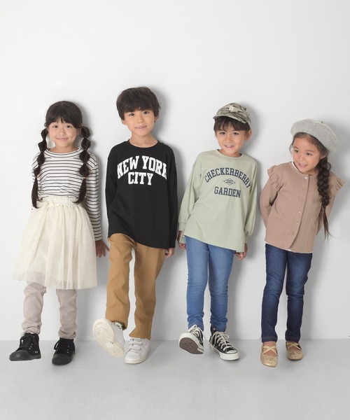 S&H（エスアンドエイチ）の「【S&H】デニム風レギンス（その他パンツ・キッズ・ブルー/インディゴブルー・120cm/130cm/110cm/100cm）」の4枚目の写真