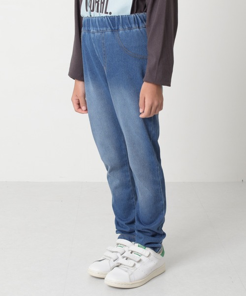 S&H（エスアンドエイチ）の「【S&H】デニム風レギンス（その他パンツ・キッズ・ブルー/インディゴブルー・120cm/130cm/110cm/100cm）」の8枚目の写真