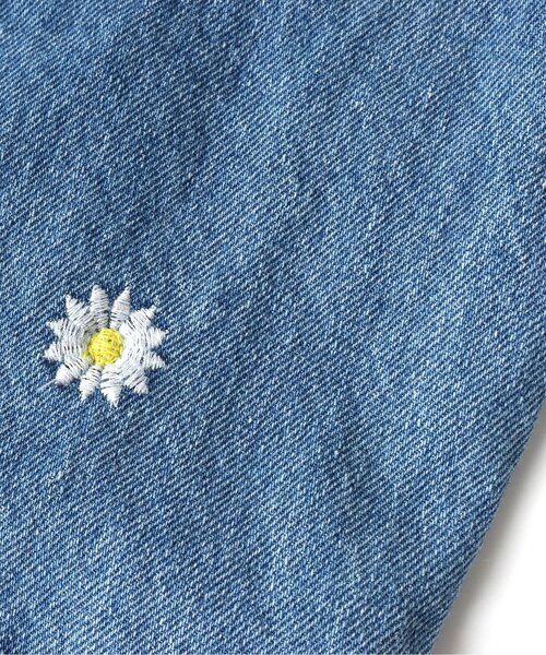 セール】フラワー・ハート刺繍サロペット（サロペット/オーバーオール