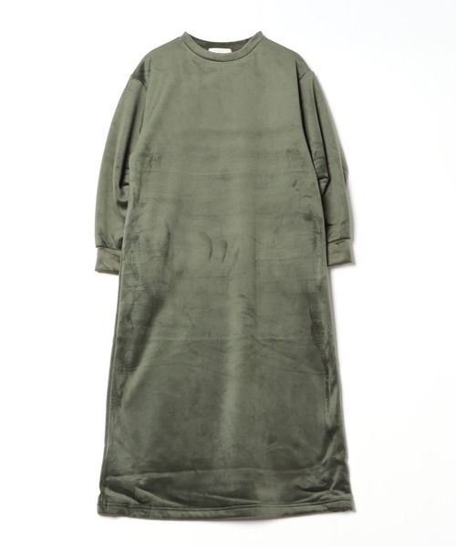 B:MING by BEAMS（ビーミングバイビームス）の「コール ワンピース (洗濯可)（ワンピース・レディース・ホワイト系その他5/オリーブ/ブラック/グリーン系その他5・ONE SIZE）」の3枚目の写真