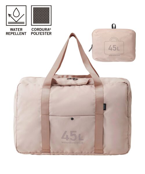 TRAVEL SHOP MILESTO（トラベルショップミレスト）の「MILESTO UTILITY ポケッタブルボストンバッグ 45L（ボストンバッグ・レディース・グレー系その他/グレイッシュベージュ/ブラック/グリーン/ネイビー/オレンジ・ﾌﾘ-）」の4枚目の写真