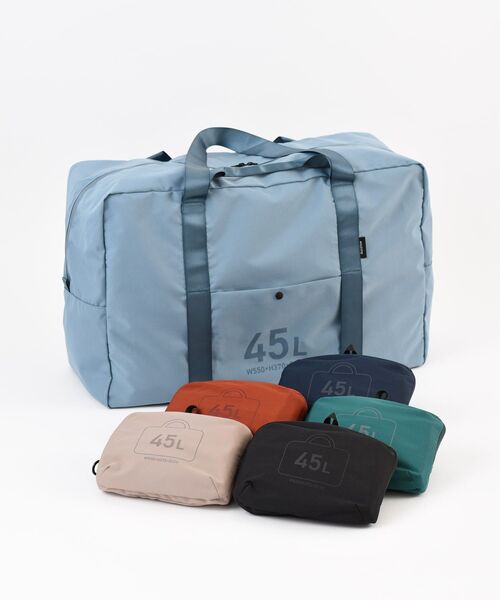 TRAVEL SHOP MILESTO（トラベルショップミレスト）の「MILESTO UTILITY ポケッタブルボストンバッグ 45L（ボストンバッグ・レディース・グレー系その他/グレイッシュベージュ/ブラック/グリーン/ネイビー/オレンジ・ﾌﾘ-）」の8枚目の写真