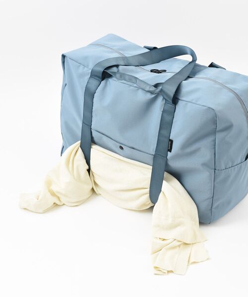 TRAVEL SHOP MILESTO（トラベルショップミレスト）の「MILESTO UTILITY ポケッタブルボストンバッグ 45L（ボストンバッグ・レディース・グレー系その他/グレイッシュベージュ/ブラック/グリーン/ネイビー/オレンジ・ﾌﾘ-）」の14枚目の写真