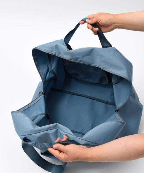 TRAVEL SHOP MILESTO（トラベルショップミレスト）の「MILESTO UTILITY ポケッタブルボストンバッグ 45L（ボストンバッグ・レディース・グレー系その他/グレイッシュベージュ/ブラック/グリーン/ネイビー/オレンジ・ﾌﾘ-）」の21枚目の写真