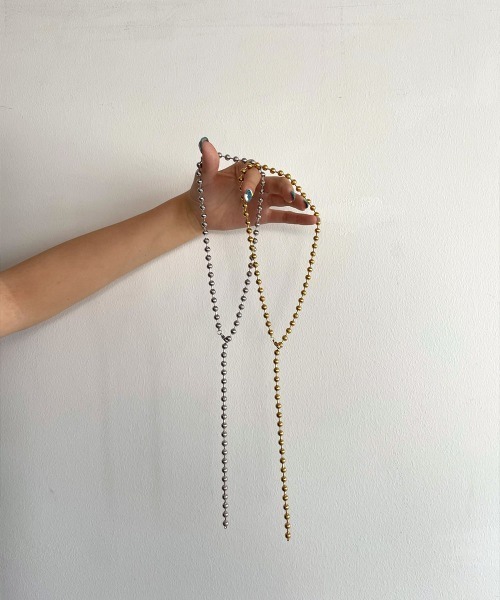 marjour（マージュール）の「[SURGICAL]BALL CHAIN NECKLACE（ネックレス・レディース・シルバー/ゴールド・FREE）」の8枚目の写真