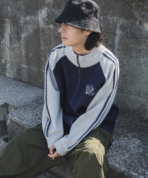 kutir（クティール）の「配色ラグランドライバーズニット（カーディガン/ボレロ・メンズ・ブラック/ネイビー/ブラウン・MEDIUM/LARGE）」の18枚目の写真