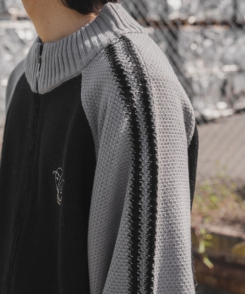 kutir（クティール）の「配色ラグランドライバーズニット（カーディガン/ボレロ・メンズ・ブラック/ネイビー/ブラウン・MEDIUM/LARGE）」の14枚目の写真