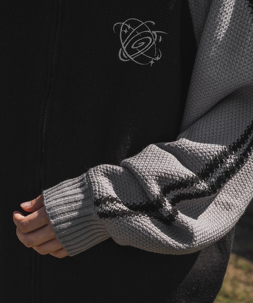 kutir（クティール）の「配色ラグランドライバーズニット（カーディガン/ボレロ・メンズ・ブラック/ネイビー/ブラウン・MEDIUM/LARGE）」の15枚目の写真