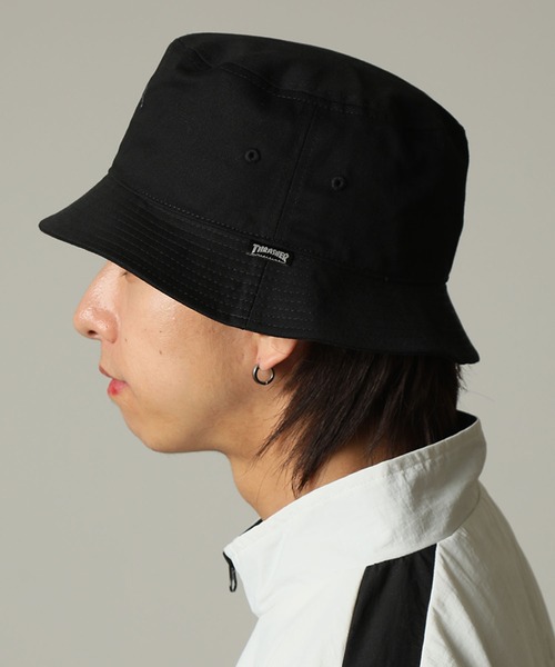 THRASHER（スラッシャー）の「【THRASHER/スラッシャー】×【Mark Gonzales/マーク ゴンザレス】アート刺繍  バケットハット（ハット・メンズ・ホワイト/ブラック・FREE）」の11枚目の写真