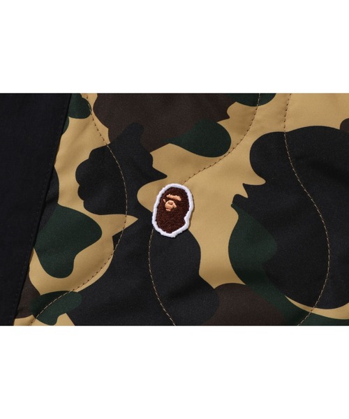 A BATHING APE(アベイシングエイプ)の「1ST CAMO QUILTING JACKET JR(ナイロンジャケット・キッズ・グリーン/イエロー・150/160)」の6枚目の写真