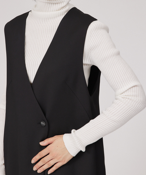 qualite（カリテ）の「ラップオールインワン（つなぎ/オールインワン・レディース・ブラック・36/38）」の10枚目の写真