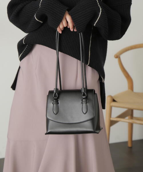 FREE'S MART（フリーズマート）の「◇ロングショルダーバッグ（ショルダーバッグ・レディース・ブラック/パープル/ホワイト・ﾌﾘ-）」の4枚目の写真