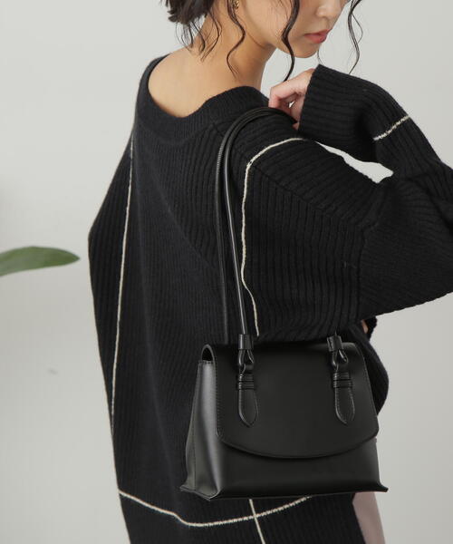 FREE'S MART（フリーズマート）の「◇ロングショルダーバッグ（ショルダーバッグ・レディース・ブラック/パープル/ホワイト・ﾌﾘ-）」の5枚目の写真