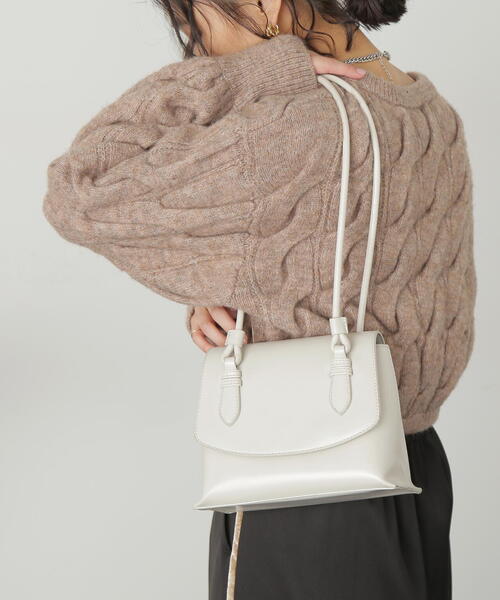 FREE'S MART（フリーズマート）の「◇ロングショルダーバッグ（ショルダーバッグ・レディース・ブラック/パープル/ホワイト・ﾌﾘ-）」の2枚目の写真