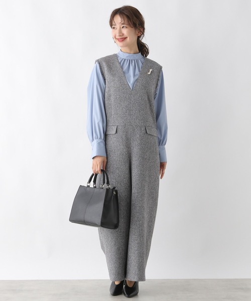 LEPSIM（レプシィム）の「フェイクレザーセンターステッチバッグ　990316（ショルダーバッグ・レディース・アイボリー/ブラック・ONE SIZE）」の11枚目の写真