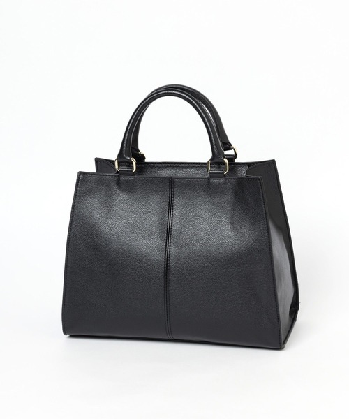 LEPSIM（レプシィム）の「フェイクレザーセンターステッチバッグ　990316（ショルダーバッグ・レディース・アイボリー/ブラック・ONE SIZE）」の22枚目の写真