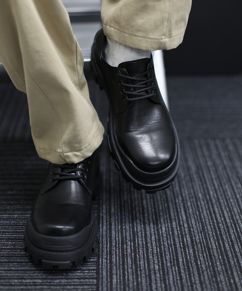 shoes365(シューズスリーシックスファイヴ)の「【shoes365】二層保護厚底ドレスシューズ(ドレスシューズ・メンズ・ブラック系その他2/ブラック系その他・24.5cm/26.5cm/24.0cm/25.5cm/26.0cm/27.0cm/25.0cm)」の1枚目の写真
