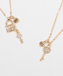 LOVETOXIC | 【ＷＥＢ・一部店舗限定】【２本セット】キー＆ロックモチーフネックレス(ネックレス)