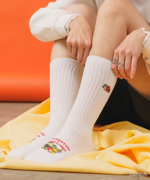 ROOPTOKYO（ループトウキョウ）の「たまごっち×FRUIT OF THE LOOM プリントソックス（ソックス/靴下・レディース・グレー/ホワイト/ブラック・23cm/25cm）」の20枚目の写真