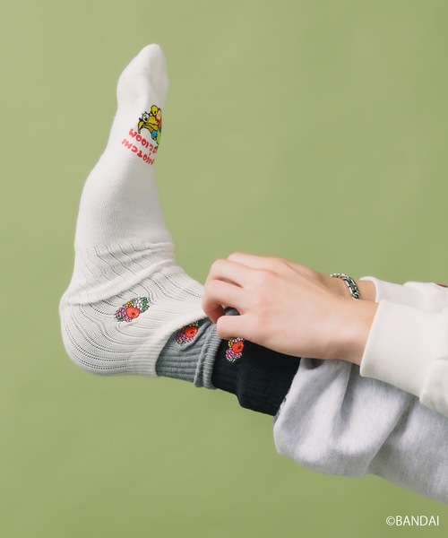 ROOPTOKYO（ループトウキョウ）の「たまごっち×FRUIT OF THE LOOM プリントソックス（ソックス/靴下・レディース・グレー/ホワイト/ブラック・23cm/25cm）」の14枚目の写真