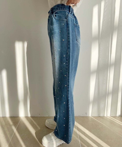 one after another NICE CLAUP（ワンアフターアナザーナイスクラップ）の「アソート美脚デニムパンツ（デニムパンツ・レディース・ネイビー/サックスブルー/ブルー・SMALL/MEDIUM）」の20枚目の写真