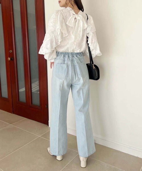 one after another NICE CLAUP（ワンアフターアナザーナイスクラップ）の「アソート美脚デニムパンツ（デニムパンツ・レディース・ネイビー/サックスブルー/ブルー・SMALL/MEDIUM）」の18枚目の写真