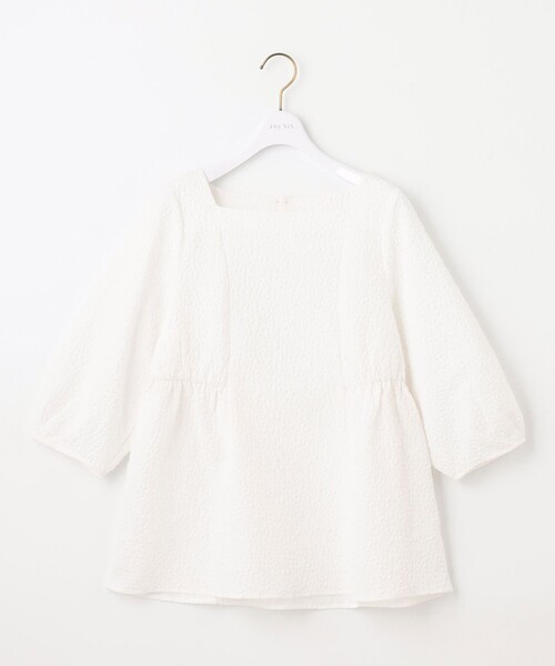ANY SIS(エニィスィス)の「【洗える】フラワーエンボス ブラウス(シャツ/ブラウス・レディース・ホワイト系/ブラック系・2)」の7枚目の写真