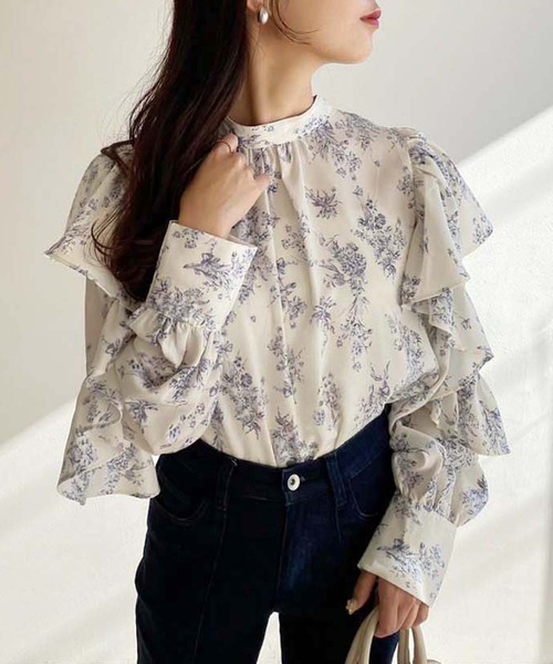 one after another NICE CLAUP（ワンアフターアナザーナイスクラップ）の「【WEB限定】前後2WAYボウタイブラウス（シャツ/ブラウス・レディース・ホワイト系その他/アイボリー/ブラック系その他/サックスブルー・FREE）」の17枚目の写真