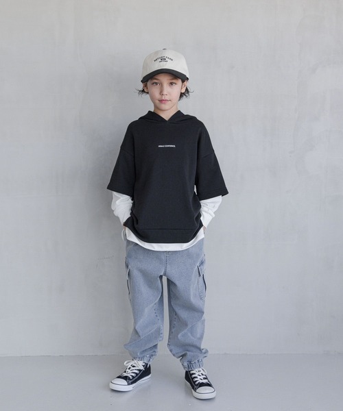 GLOBAL WORK（グローバルワーク）の「スゴラクデニムカーゴパンツ/990894（デニムパンツ・キッズ・ライトブルー・120cm/130cm/140cm/150cm/160cm/170cm）」の14枚目の写真