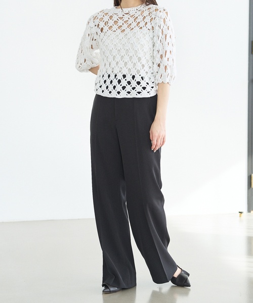 LE TALON(ルタロン)の「3.5cmポインテッドラッフルパンプス(パンプス・レディース・イエロー/チャコールグレー/アイボリー・22.5cm/24.5cm/24cm/22cm/23cm/23.5cm/25cm)」の18枚目の写真