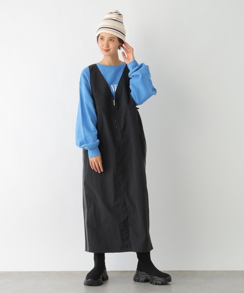 LEPSIM(レプシィム)の「ナイロンラインジャンスカ 994846(ジャンパースカート・レディース・ブラック/ベージュ/チャコールグレー・FREE)」の19枚目の写真