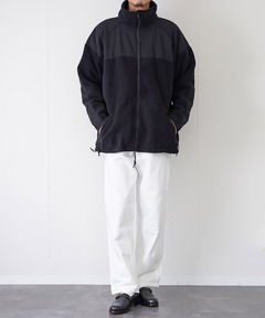 セール】【環境配慮】ナイロンコンビペプラムジップカーディガン