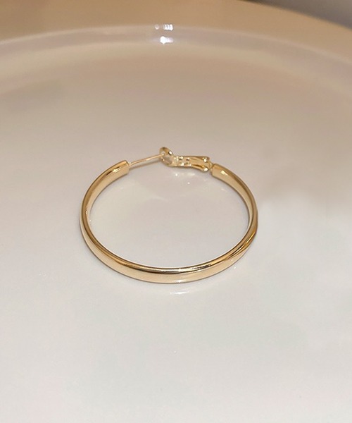 DiamondHearts（ダイヤモンドハーツ）の「片耳用 メタルフープピアス（ピアス（片耳用）・レディース・ゴールド/シルバー・FREE）」の3枚目の写真