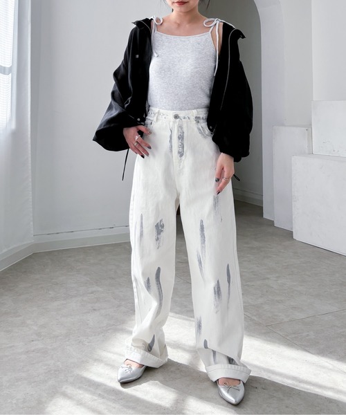 EPIMI E'PIMMY（エピミエピミー）の「シアーマウンテンショートパーカー（マウンテンパーカー・レディース・ブラック/オフホワイト・MEDIUM）」の12枚目の写真