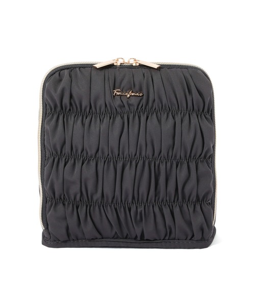 Francfranc（フランフラン）の「ギャザー ツールペンスタンドポーチ ダークグレー ペン立て ペンケース デスク収納 文具 ポーチ（ポーチ・レディース・ダークグレー・FREE）」の4枚目の写真