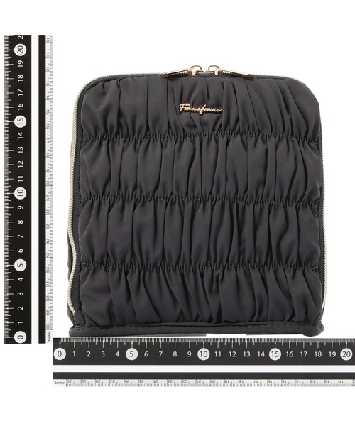 Francfranc（フランフラン）の「ギャザー ツールペンスタンドポーチ ダークグレー ペン立て ペンケース デスク収納 文具 ポーチ（ポーチ・レディース・ダークグレー・FREE）」の3枚目の写真