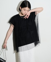 Shelly island | チュールレイヤードTEE(Tシャツ/カットソー)