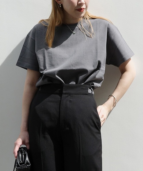 ENCIRCLE(エンサークル)の「【ENCIRCLE/エンサークル】Classic T/クラシックティー(Tシャツ)(Tシャツ/カットソー・レディース・ホワイト/チャコールグレー/ブラック・2/1)」の17枚目の写真