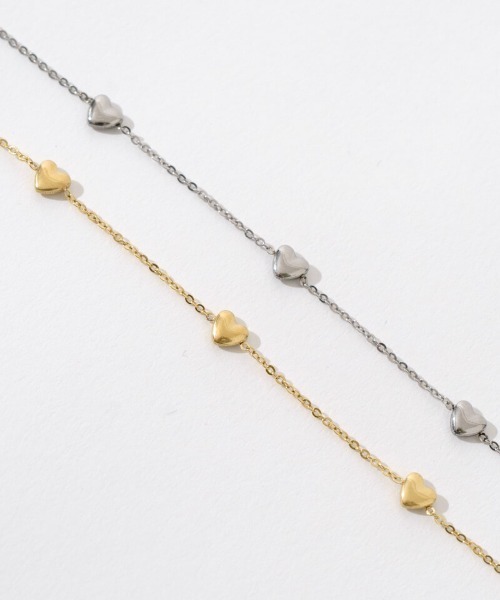 flower（フラワー）の「プチハートブレスレット（ブレスレット・レディース・シルバー/ゴールド・FREE）」の3枚目の写真