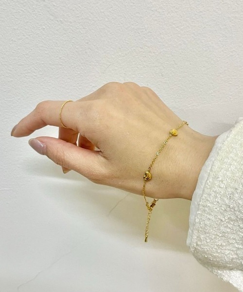 flower（フラワー）の「プチハートブレスレット（ブレスレット・レディース・シルバー/ゴールド・FREE）」の9枚目の写真